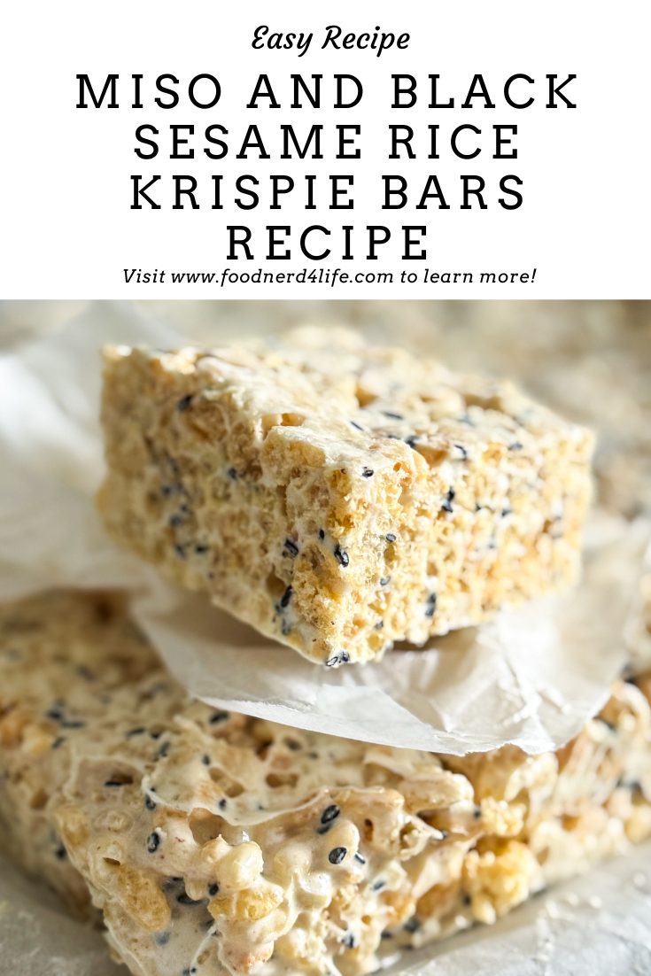 Miso and Black Sesame Rice Krispie Bars Recipe - foodnerd4life